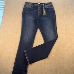 NWT Amalli Talli Skinny Jeans Womens W36/L34 Blue Button Fly ATPV2247DP-Q